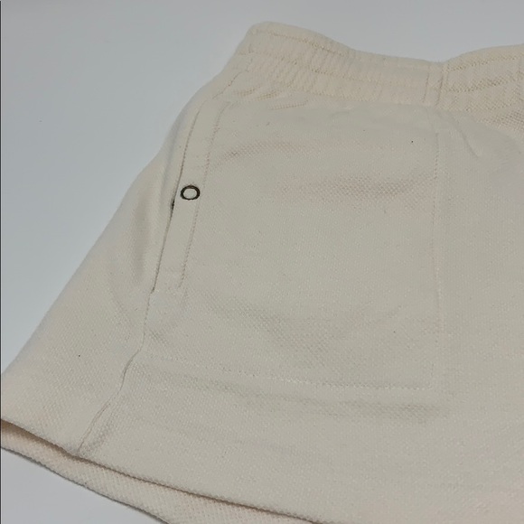 Short knit shorts; 100% cotton. Clean, tie waist - Picture 3 of 9